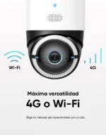 Cámara eufy Security 4G LTE S330 con conectividad híbrida 4G LTE y WiFi