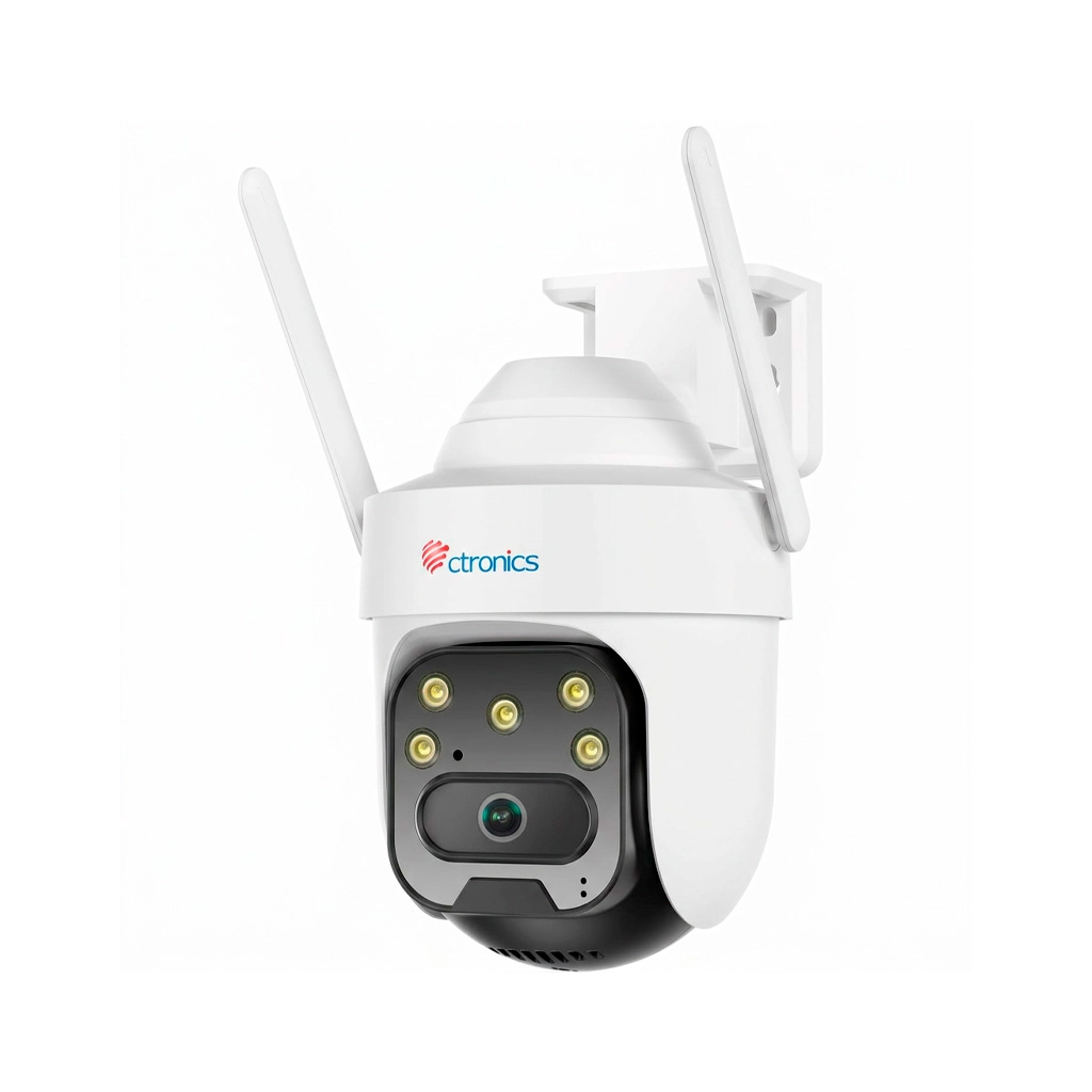 Cámara de vigilancia Ctronics 5MP Domo PTZ Cámara de seguridad exterior Ctronics 5MP Domo PTZ con antenas Wi-Fi dual banda