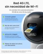 Detalle de la ranura para tarjeta SIM 4G LTE en el chasis de la cámara Reolink Atlas PT Ultra sin necesidad de Wi-Fi.