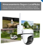 Inserción de tarjeta microSD de hasta 512 GB en la cámara TP-Link Tapo C501GW.