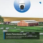 Rotación motorizada de 360 grados en la cámara panorámica TP-Link Tapo C501GW.