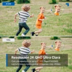 Comparativa de nitidez entre 1080p y resolución 2K QHD de la Tapo C520WS.