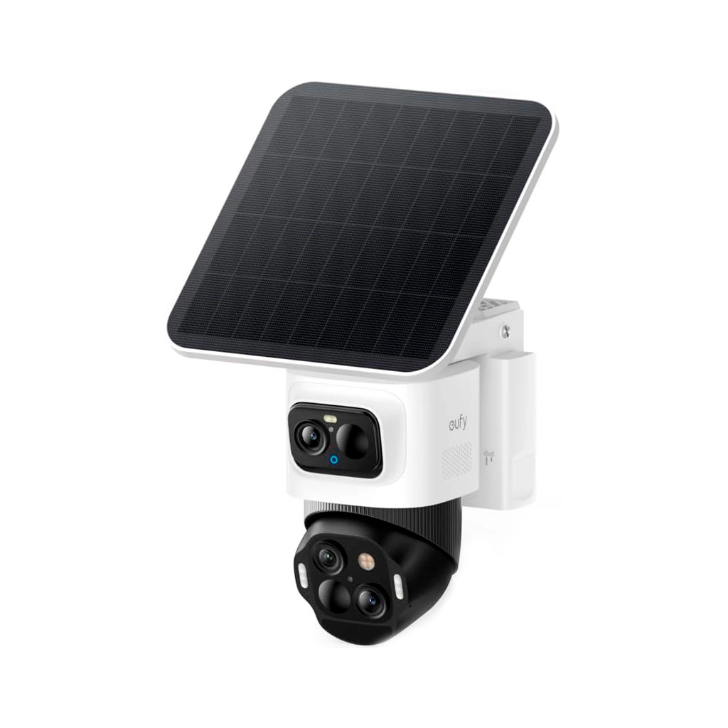 eufyCam S4 cámara de seguridad solar 4K con triple lente y seguimiento inteligente por IA