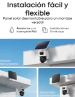 Instalación flexible de la eufyCam S4 con panel solar desmontable y resistencia IP65