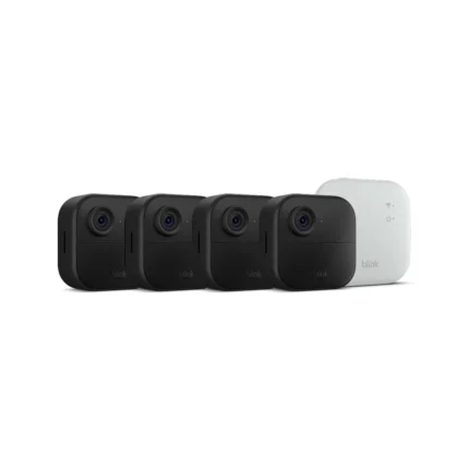 Sistema Blink Outdoor 4 XR de 4 cámaras inalámbricas con Sync Module XR y batería de dos años