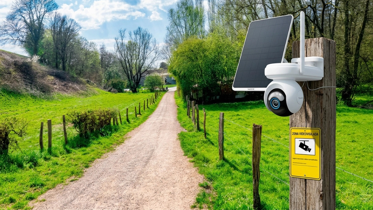 Es legal poner cámaras en mi finca con cartel de zona videovigilada en acceso rural