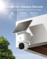 Cámara solar del kit eufy solocam e42 con carga continua SolarPlus 2.0
