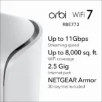 NETGEAR Orbi 770 (Pack de 3): El Sistema Wi-Fi 7 Mesh Definitivo para Fincas de hasta 740 m² - Imagen 10